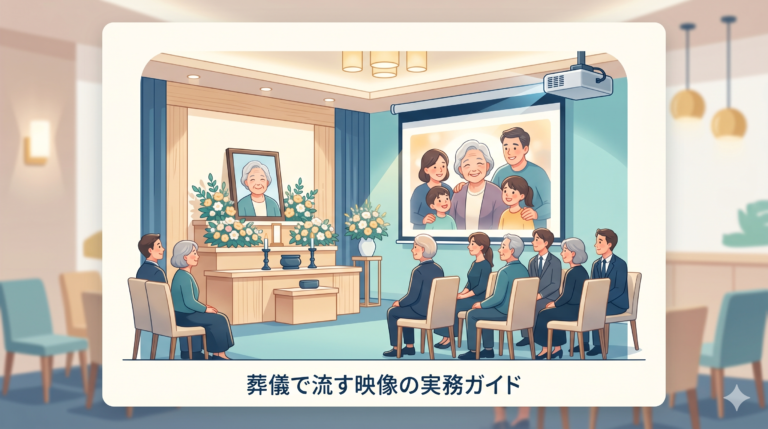葬儀で故人のメッセージ映像を流すには？準備・方法・注意点を解説