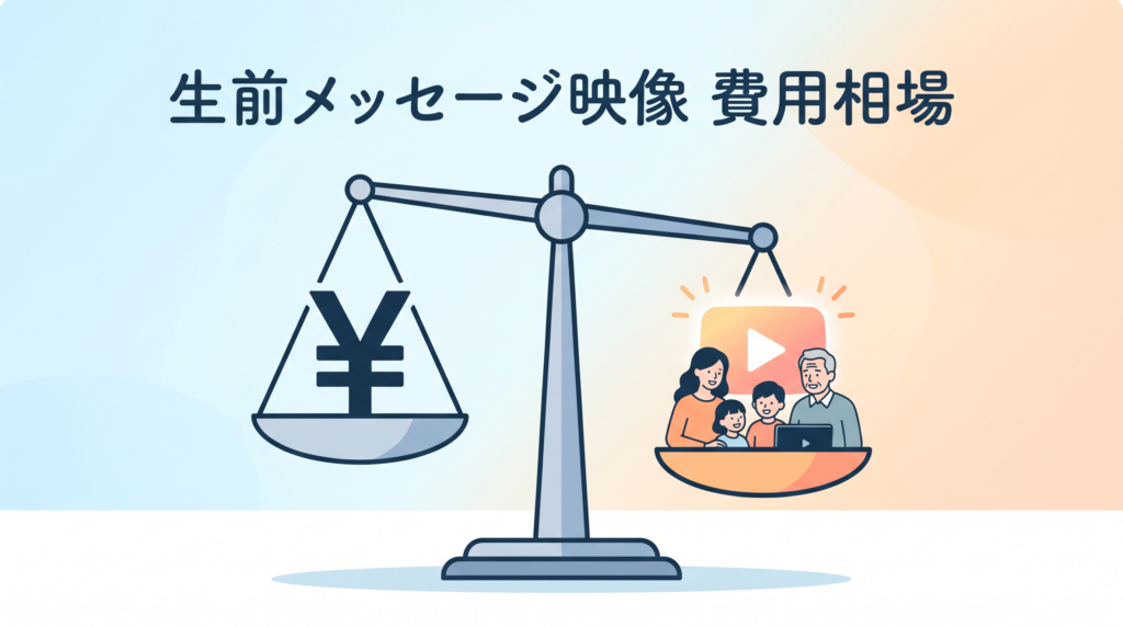 生前メッセージ映像の費用はいくら？料金相場と選び方