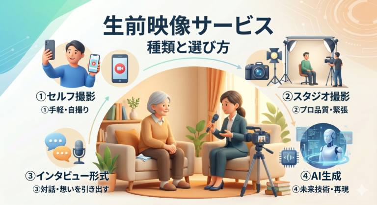 終活映像サービスを比較——料金・特徴・選び方のポイント