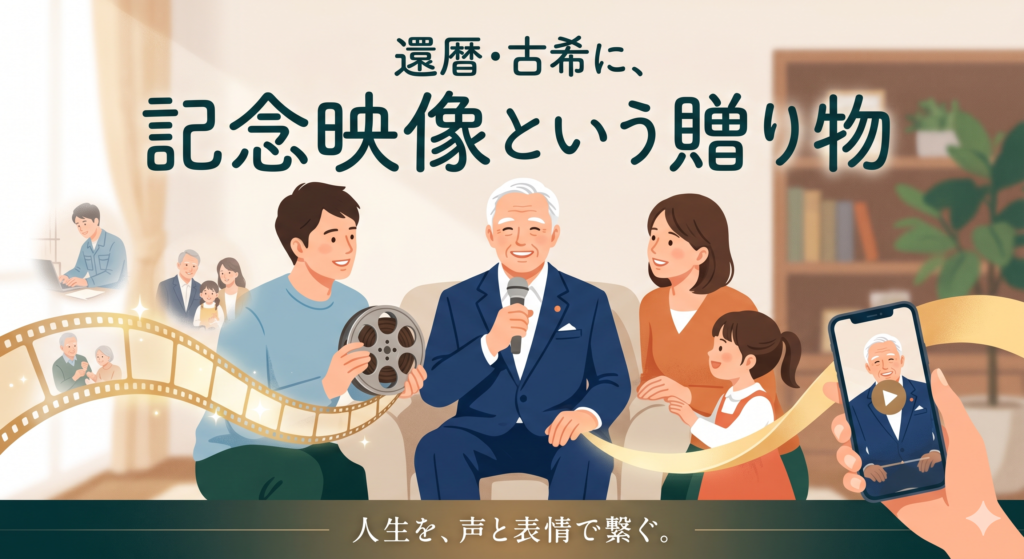 還暦・古希のお祝いに「家族の記録」を贈るという選択肢