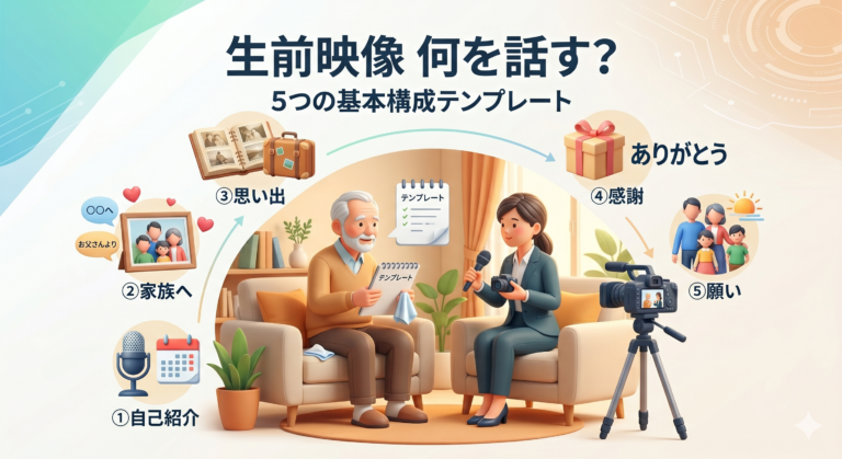 生前映像で何を話す？ 家族に喜ばれるメッセージの構成テンプレート