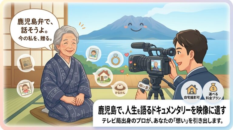 鹿児島で生前映像を撮るなら——テレビ局出身のプロが届ける、あなたの言葉