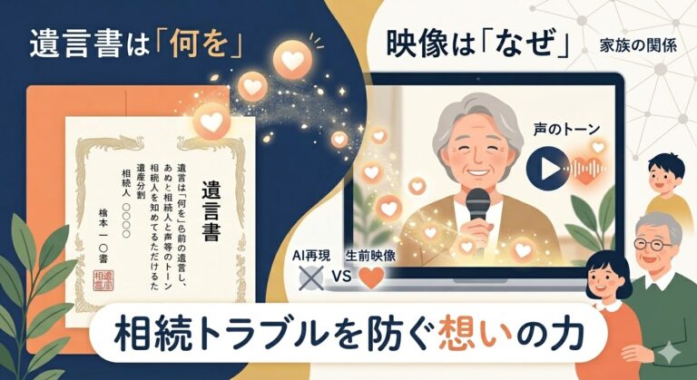 遺言書だけでは伝わらない想い——生前映像という選択肢
